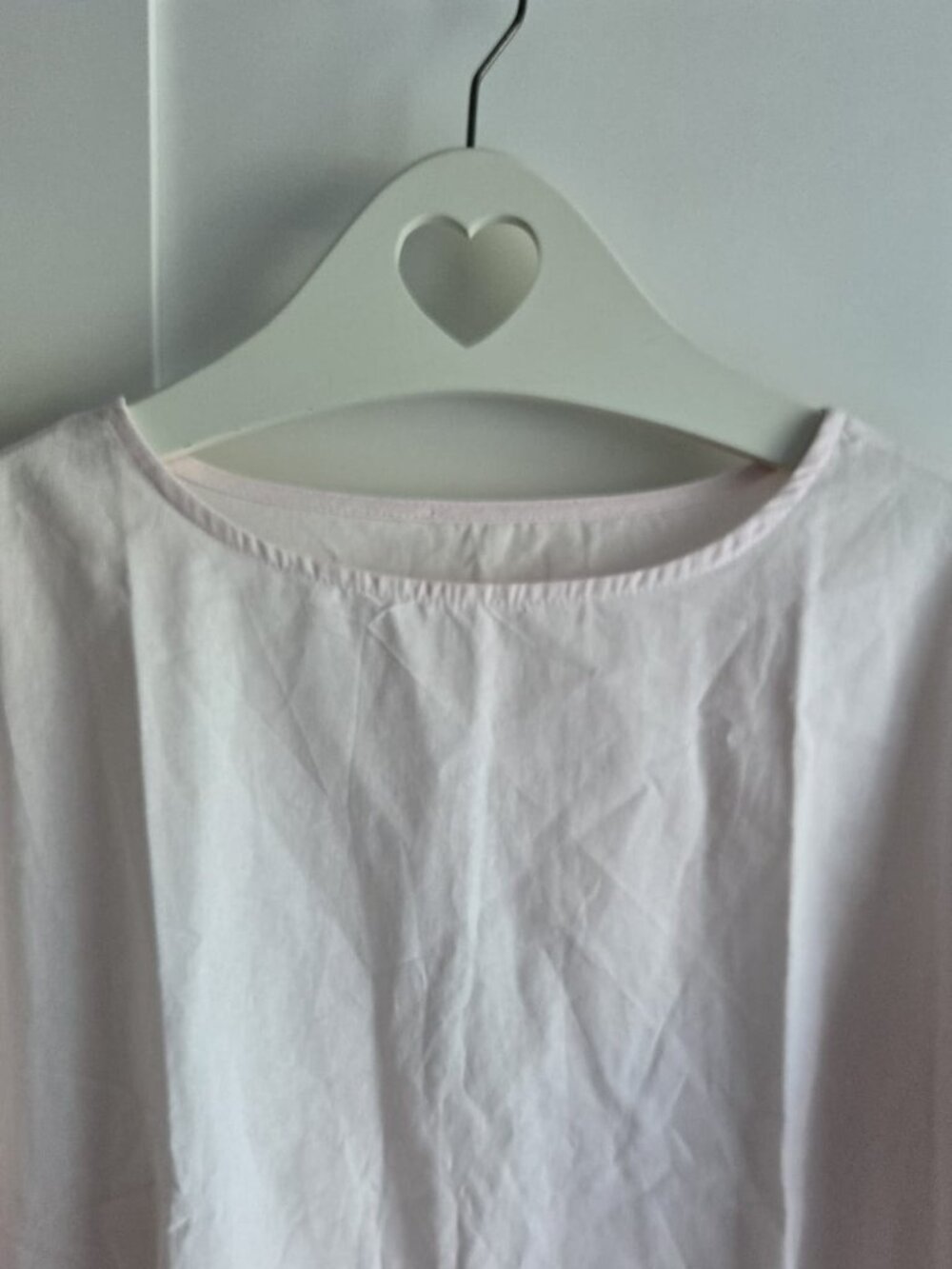 Pale Pink 100% Linen High Low Tunic Top Button Detail PTP24 - Picture 6 of 9